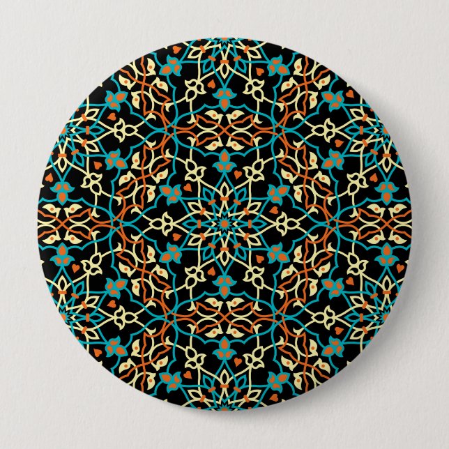 Mandala Inspiration 6 10 Cm Round Badge (Front)
