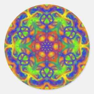 Mandala Joy Classic Round Sticker