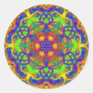 Mandala Joy Classic Round Sticker