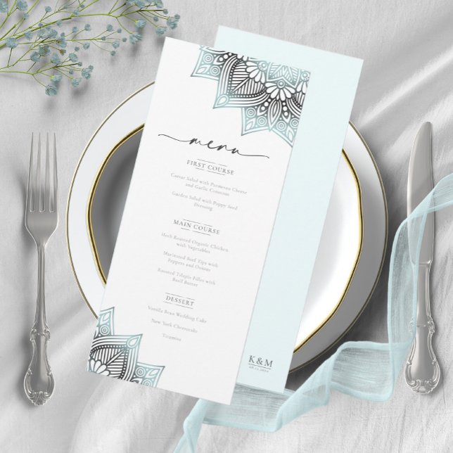 Mandala Lace Rev Wedding Lt. Blue V2 ID968 Menu (Creator Uploaded)