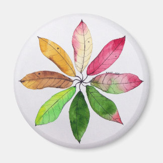 Mandala Leaves Magnet
