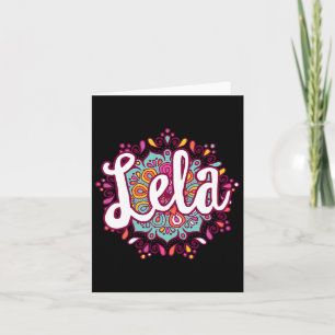 Mandala Lela Women Grandma Christmas Birthday Moth Card
