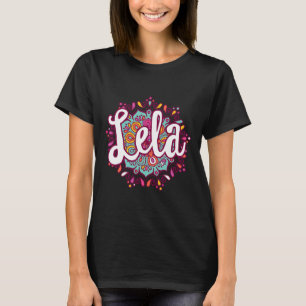 Mandala Lela Women Grandma Christmas Birthday Moth T-Shirt