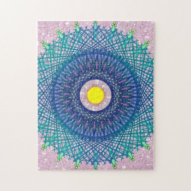 Mandala-Like Abstract Jigsaw Puzzle (Vertical)