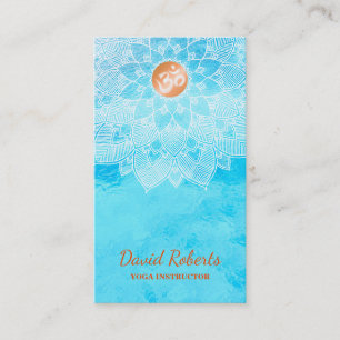 MANDALA LOGO CUSTOMIZED YOGA INSTRUCTOR BUSINESS CARD
