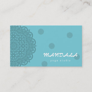 MANDALA LOGO CUSTOMIZED YOGA INSTRUCTOR BUSINESS CARD