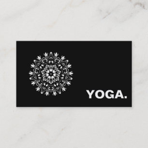 MANDALA LOGO CUSTOMIZED YOGA  INSTRUCTOR BUSINESS CARD