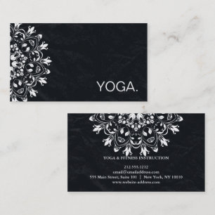 MANDALA LOGO CUSTOMIZED YOGA INSTRUCTOR BUSINESS CARD