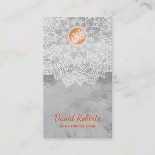 MANDALA LOGO CUSTOMIZED YOGA INSTRUCTOR BUSINESS CARD