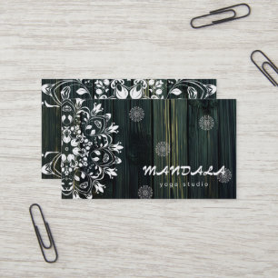 MANDALA LOGO CUSTOMIZED YOGA INSTRUCTOR BUSINESS CARD