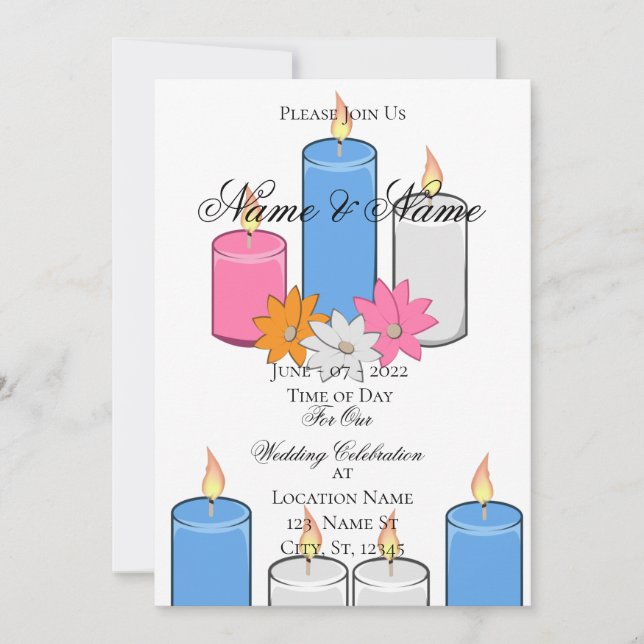 Mandala Lotus Blossom Thunder_Cove Invitation (Front)