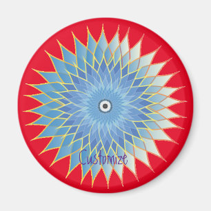 Mandala Lotus Blossom Thunder_Cove Magnet