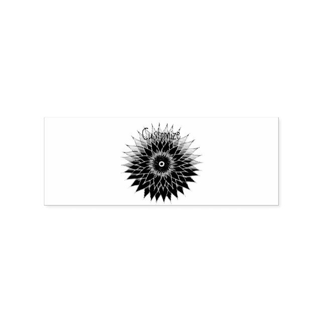 Mandala Lotus Blossom Thunder_Cove Rubber Stamp (Imprint)