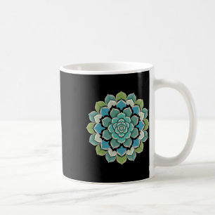 Mandala Lotus Buddha Zen Art Botanical Succulent F Coffee Mug