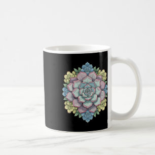 Mandala Lotus Buddha Zen Art Botanical Succulent F Coffee Mug