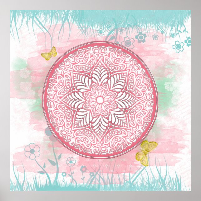 MANDALA ~ Lotus Of Spring - Poster (Front)