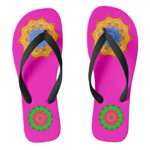 Mandala Magic Chakra Enhancing Fuschia Thongs