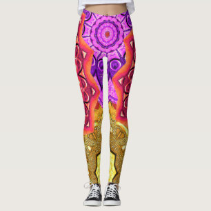 Mandala Magic Fire Power Leggings