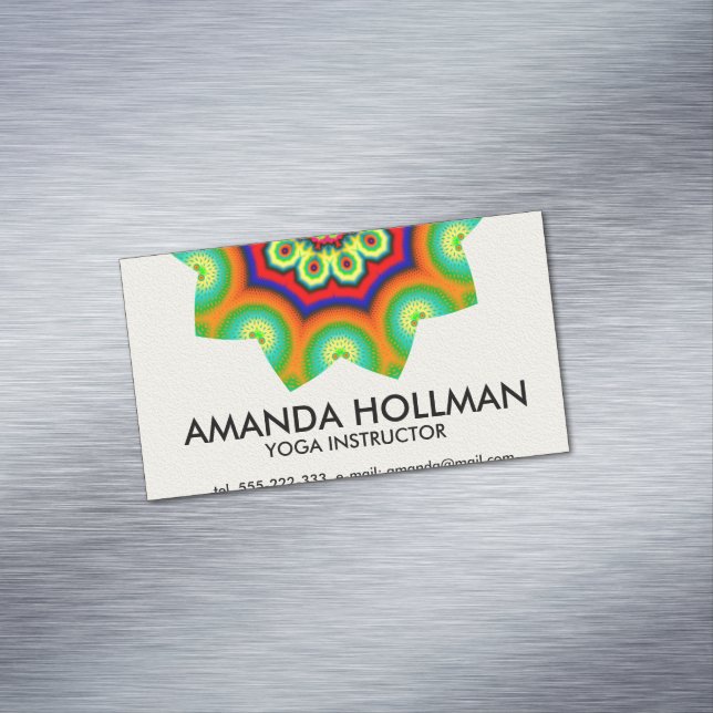 Mandala Magnetic Business Card (In Situ)