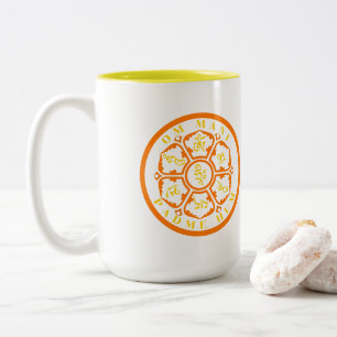 Mandala Mantra Two-Tone Coffee Mug