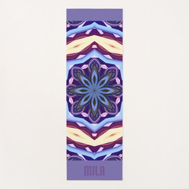 Mandala meditation yoga mat (Front)
