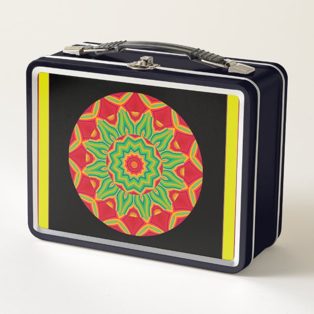 Mandala Metal Lunch Box (Front)