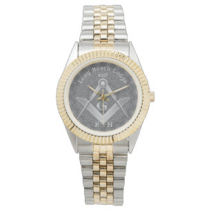 Mandala Monogram Masonic Lodge Watch