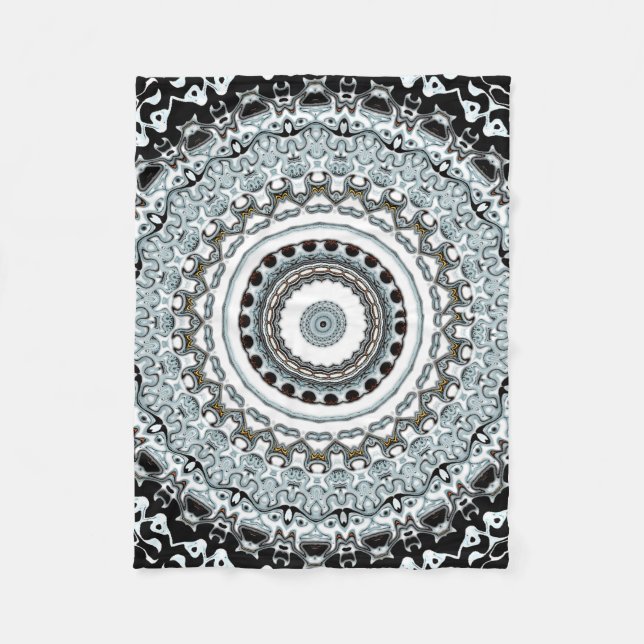 Mandala monsters 2 fleece blanket (Front)