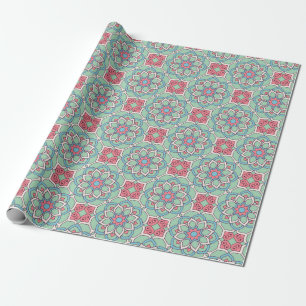 Mandala/Moroccan Tile Pattern Wrapping Paper