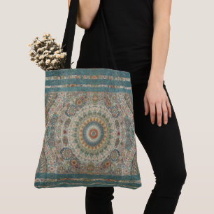 Mandala Mosaic Large Tote Bag