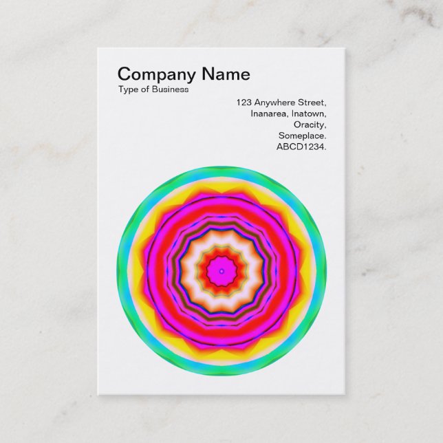 Mandala Motif 013 Business Card (Front)
