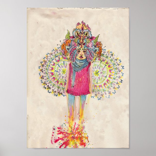 Mandala Mushroom Poster (Front)