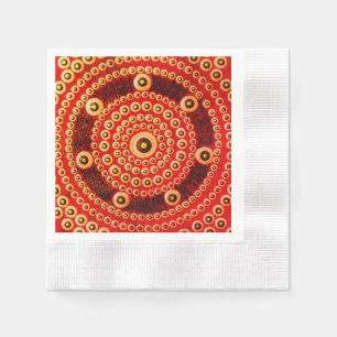Mandala Napkin, Coined Cocktail Paper Napkins
