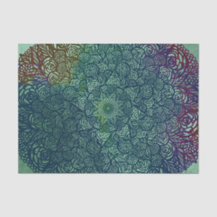 Mandala Nature Floral Flower Mandalas              Tissue Paper