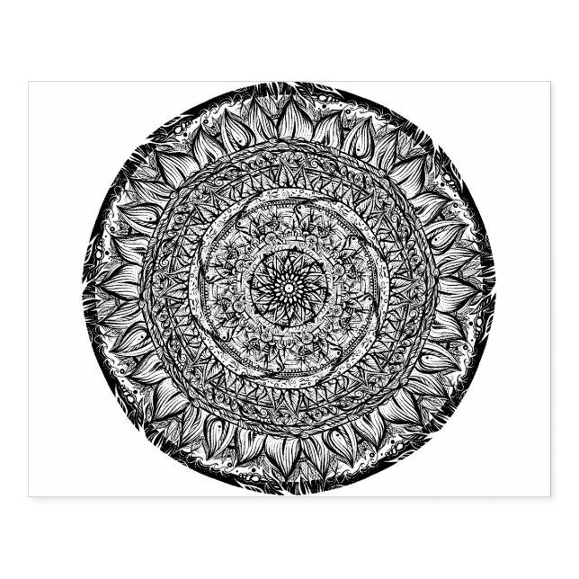 Mandala Nature Lover Mandalas zen Rubber Stamp (Imprint)