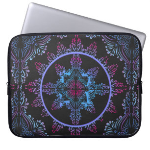 Mandala Night Flower Laptop Sleeve