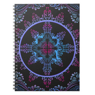 Mandala Night Flower Notebook