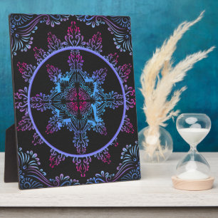 Mandala Night Flower Plaque