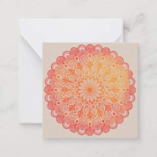Mandala note card