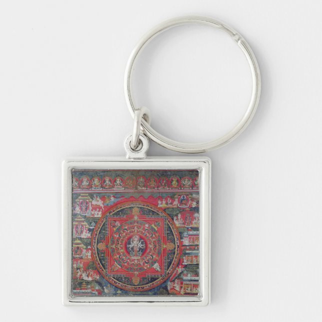 Mandala of Amoghapasa Key Ring (Front)