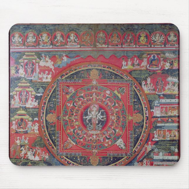 Mandala of Amoghapasa Mouse Pad (Front)