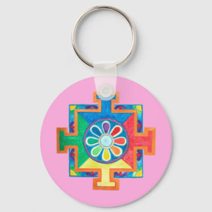 Mandala of Creation  Key Ring