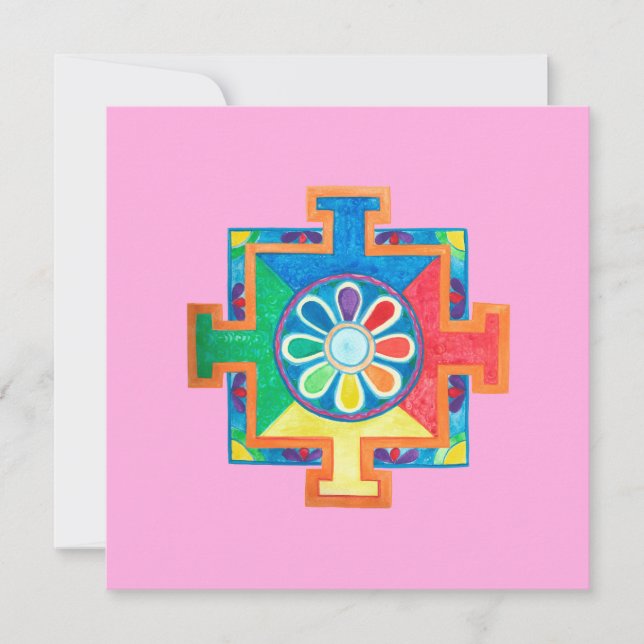 Mandala of Creation Watercolor   Card (Front)