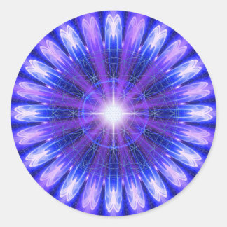Mandala of Intuition Classic Round Sticker