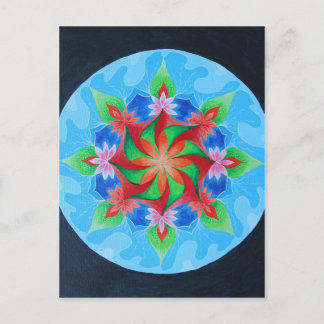 Mandala of Spring Postcard