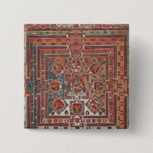 Mandala of Vaishravana 15 Cm Square Badge