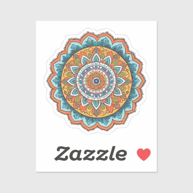 mandala of various colours (Sheet)