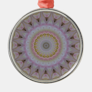 Mandala Of Yellow Roses Metal Tree Decoration