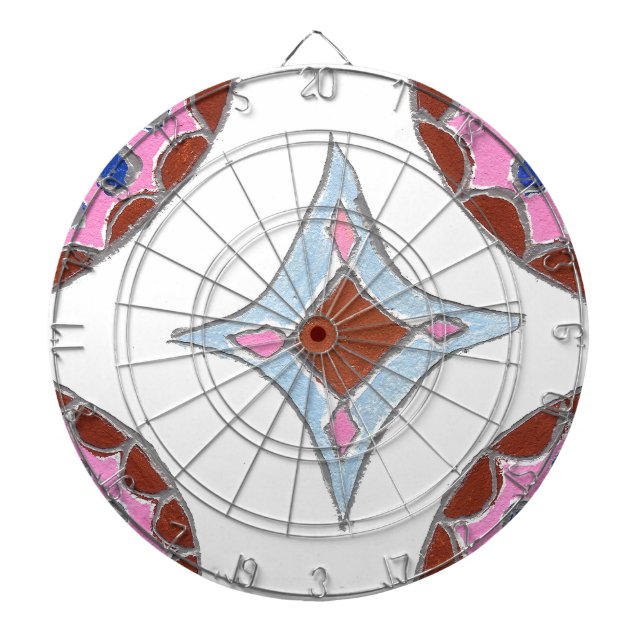 Mandala Oil Painting Art Print Dartboard (Front)