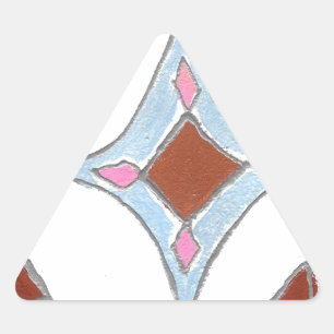 Mandala Oil Painting Art Print Triangle Sticker